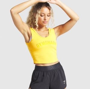 Gymshark Yellow X-Small Fade Tank